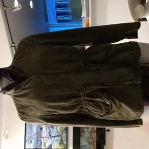 Womens military inspired kahaki jacket